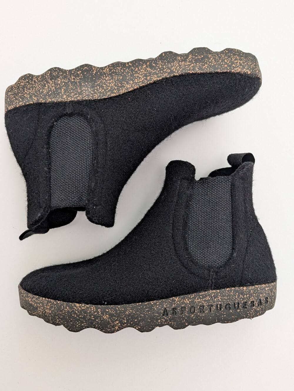 Asportuguesas Wool Chelsea Ankle Boots Black EU 37 US 6.5